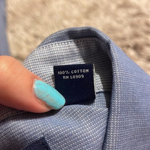 ROUNDTREE & Yorke Casual Long‎ Sleeve Button Down Mens Shirt - Picture 5 of 8